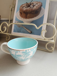 MARINE PALM TEACUP x 2