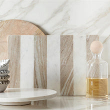SAND STRIPED MARBLE PLATTER