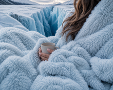 BLUE OCEAN PLUSH  THROW