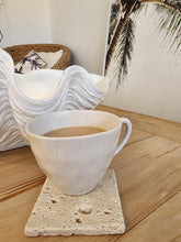 RAW TRAVERTINE COASTER SET