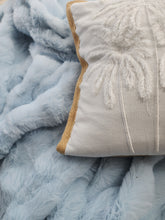 OCEAN BLUE PLUSH  THROW