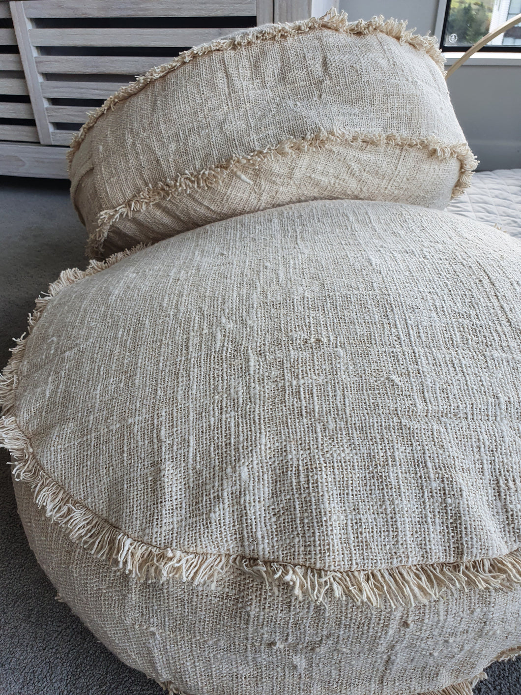 FRAYED FLOOR CUSHION