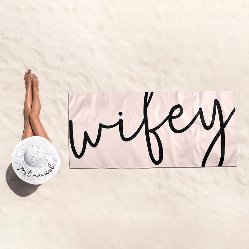 WIFEY BEACH TOWEL